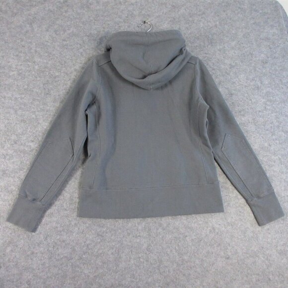 American Giant Womens Hoodie Jacket Sweatshirt Classic Full Zip Gray Large 980 - Picture 2 of 12